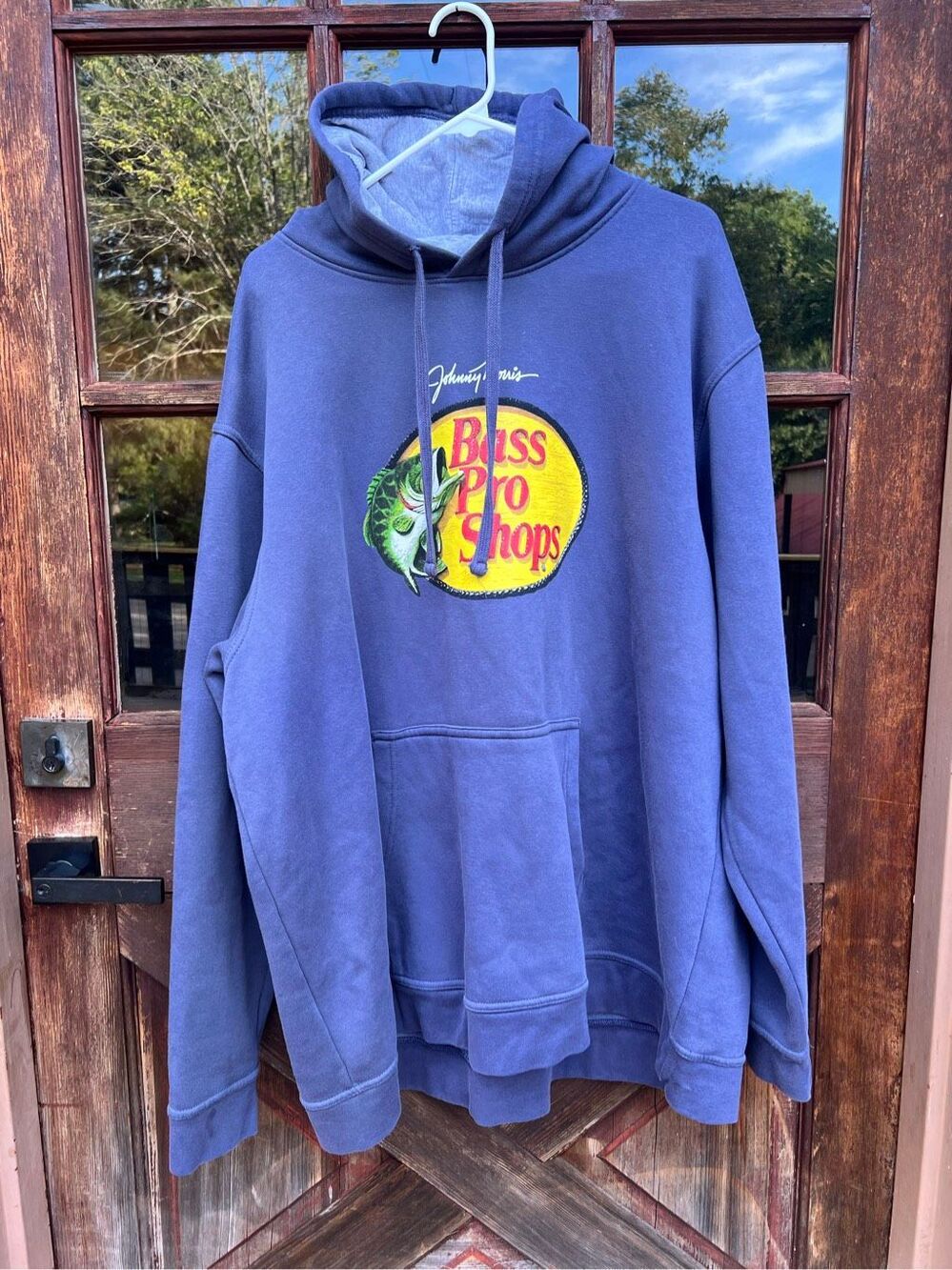 Official Bass Pro Shops Blue Hooded Sweatshirt Hoodie 2XL
